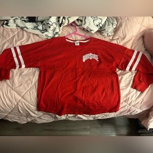 L - Victoria’s Secret Ohio State Red Buckeyes Long Sleeve